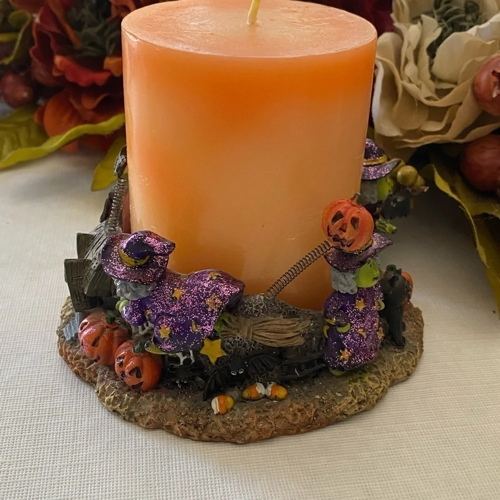 Halloween Resin Candle Holder